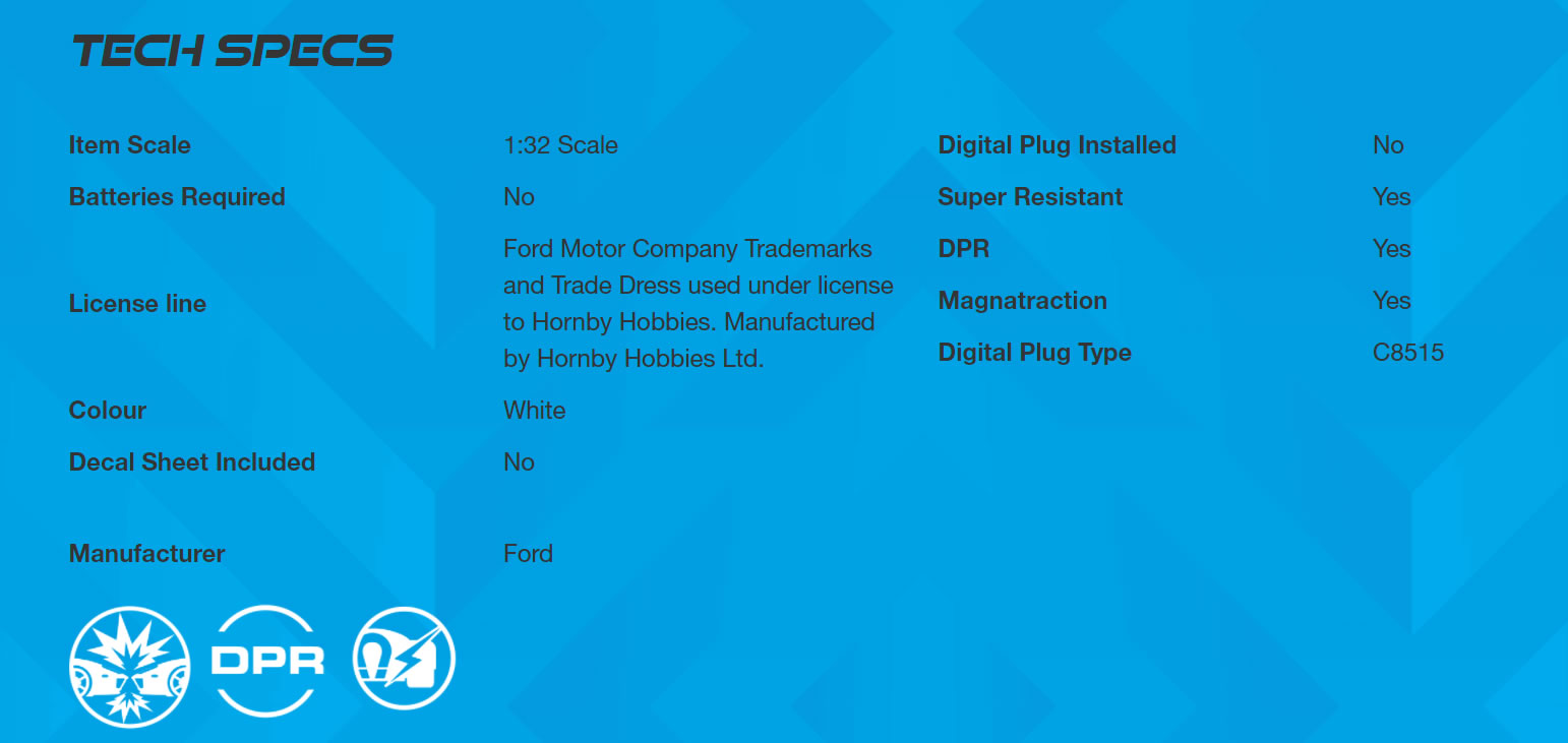 Scalextric Ford Thunderbird Blue/White/Red # 4035
