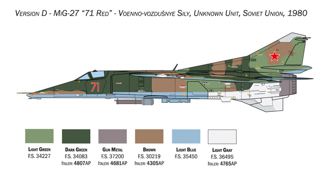Italeri 1/48 Mikoyan MiG-27 Flogger D # 2817