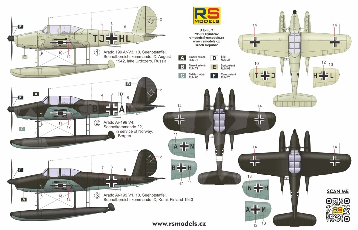 RS Models 1/72 Arado Ar-199 Early Version # 92271