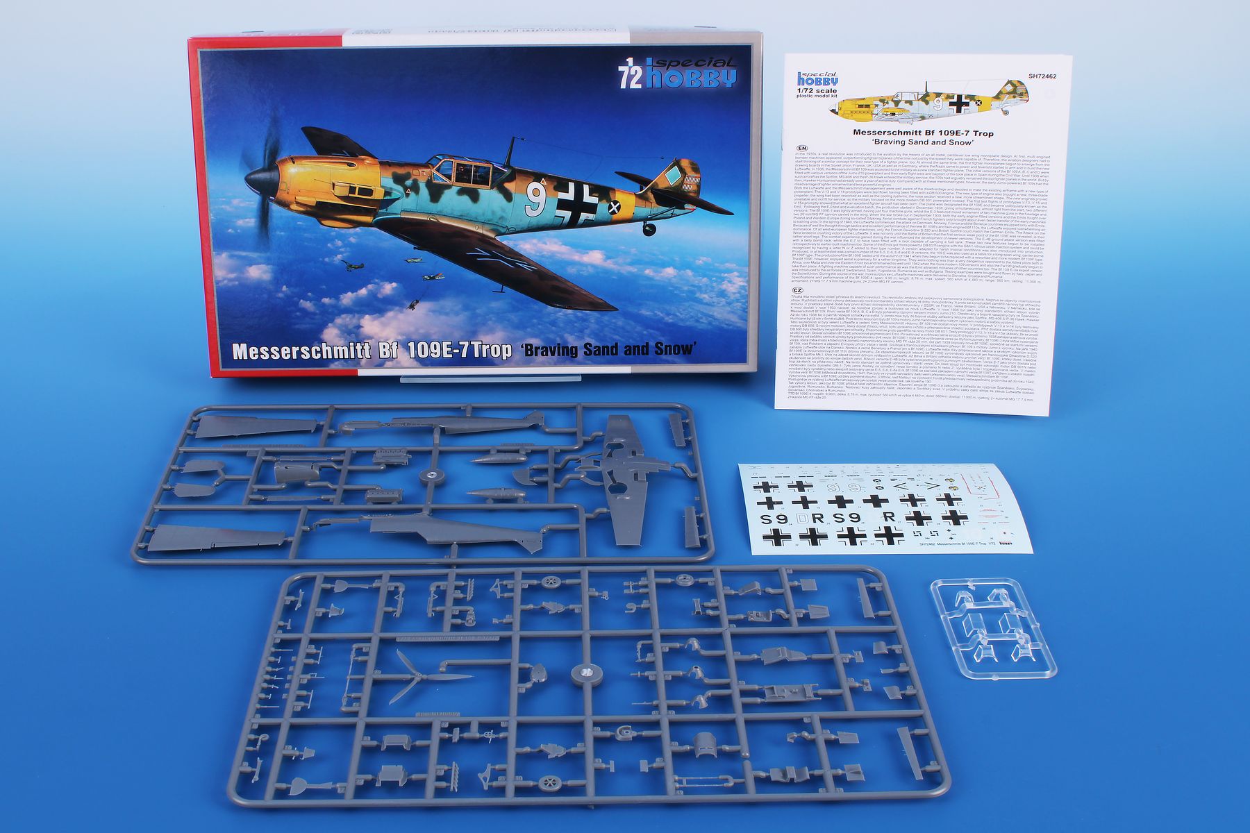 Special Hobby 1/72 Messerschmitt Bf 109 E-7 Trop 'Braving Sand and Snow' # 72462