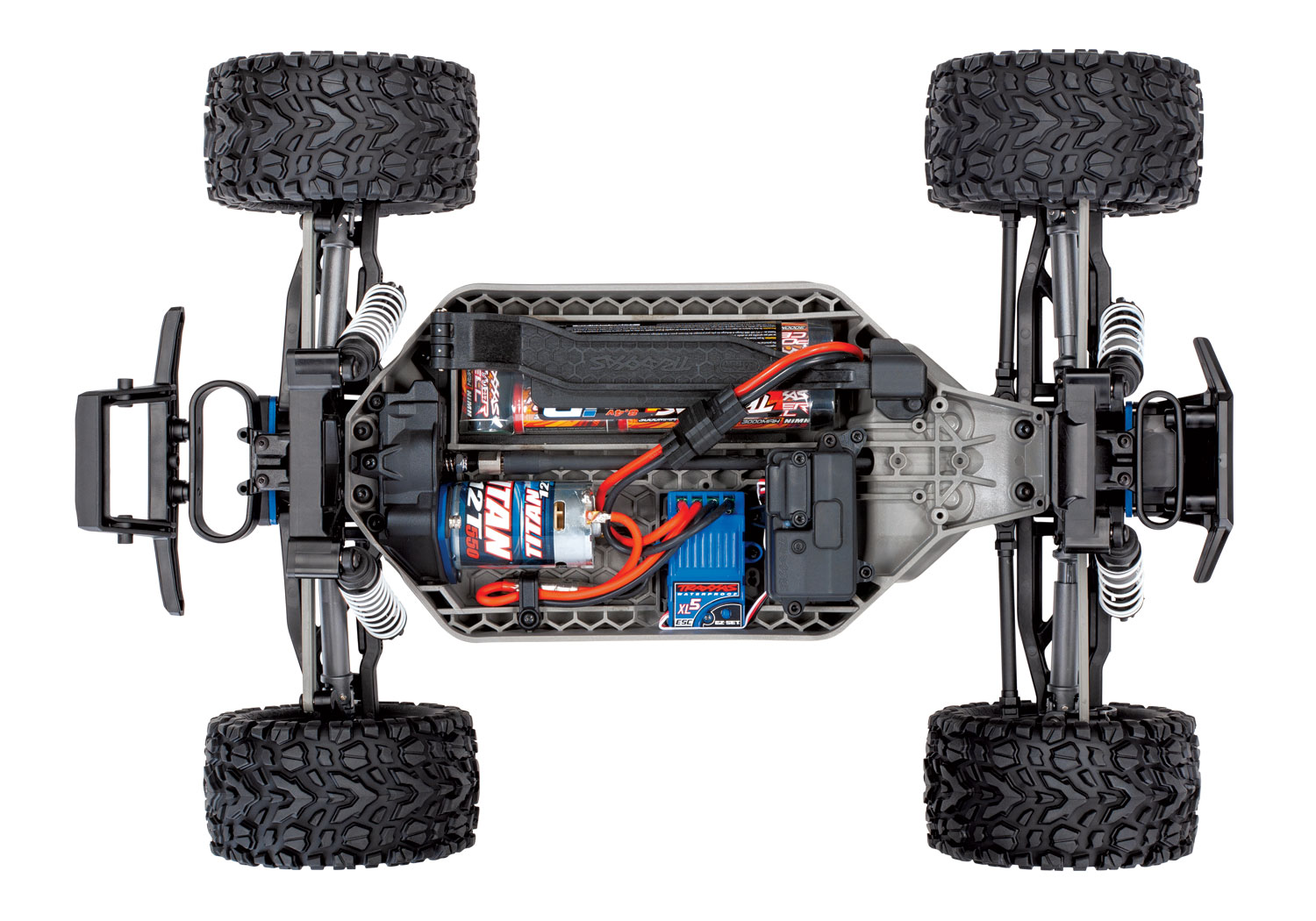 Traxxas 1/10 Red Rustler 4X4 RTR Electric Stadium Truck 4WD # 67064-1