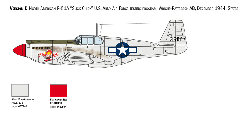 Italeri 1/72 North-American P-51B Mustang # 1423