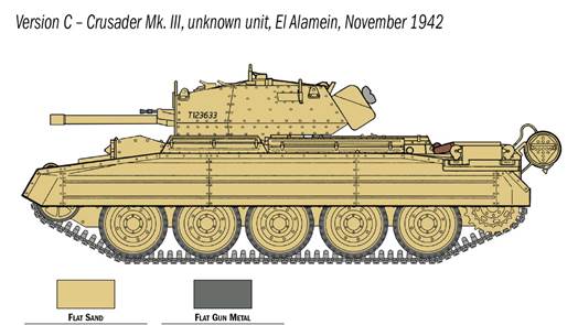 Italeri 1/35 Crusader Mk III With Tank Crew # 6592