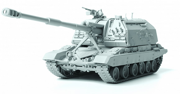 Zvezda 1/72 MSTA-S Russian 152mm Self Propelled Howitzer [2S19] # 5045