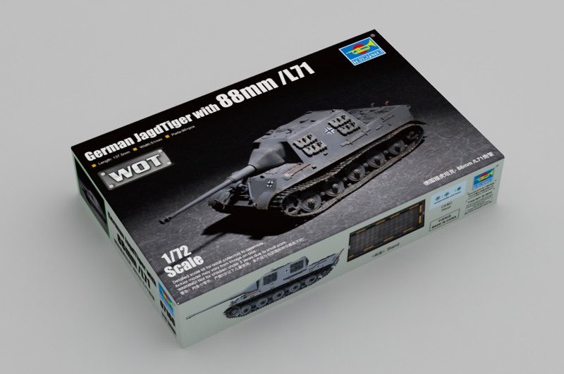 Trumpeter 1/72 German JagdTiger 88mm pak44 L/71 # 07166