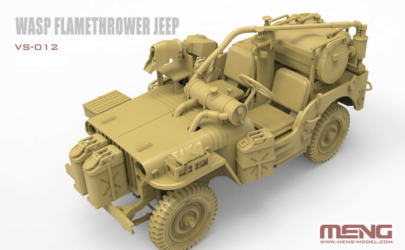 Meng Model 1/35 Wasp Flamethrower Jeep # 012