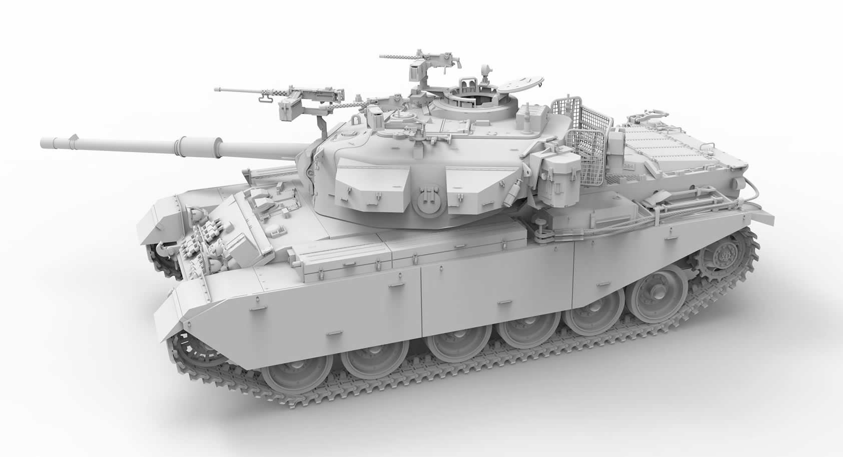 Amusing Hobby 1/35 IDF Shot Kal Alef Tank (1973 Valley of Tears) # 35A048