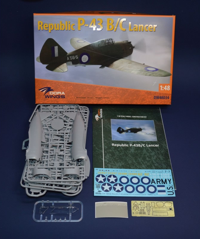 Dora Wings 1/48 Republic P-43 B/C Lancer # 48034