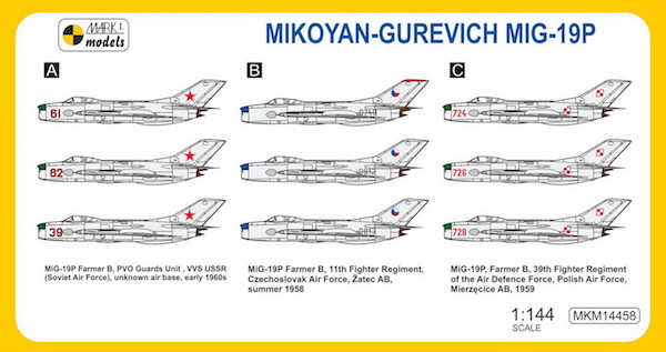Mark I Models 1/144 Mikoyan MiG-19P Farmer B 