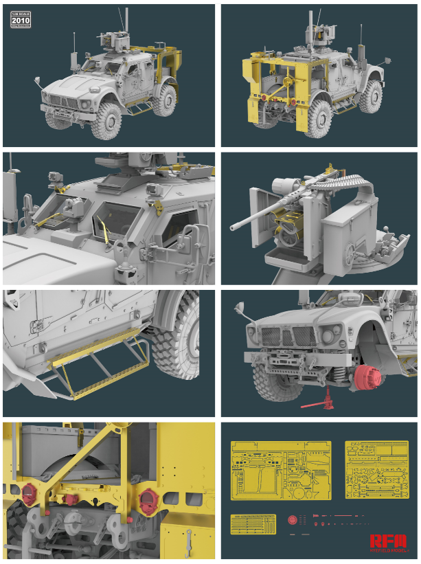 Rye Field Models 1/35 M1240A1 M-ATV (M153 CROWS II ) Upgrade set for 5052 # 2010