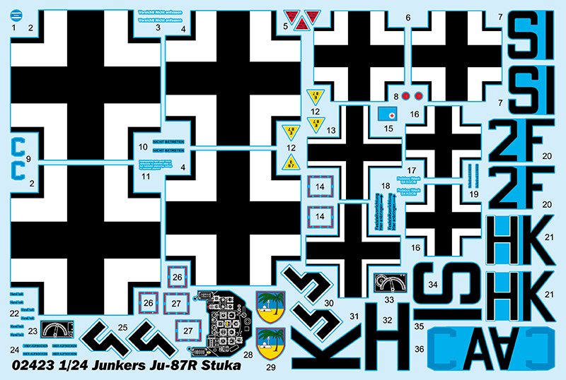 Trumpeter 1/24 Junkers Ju-87R Stuka # 02423