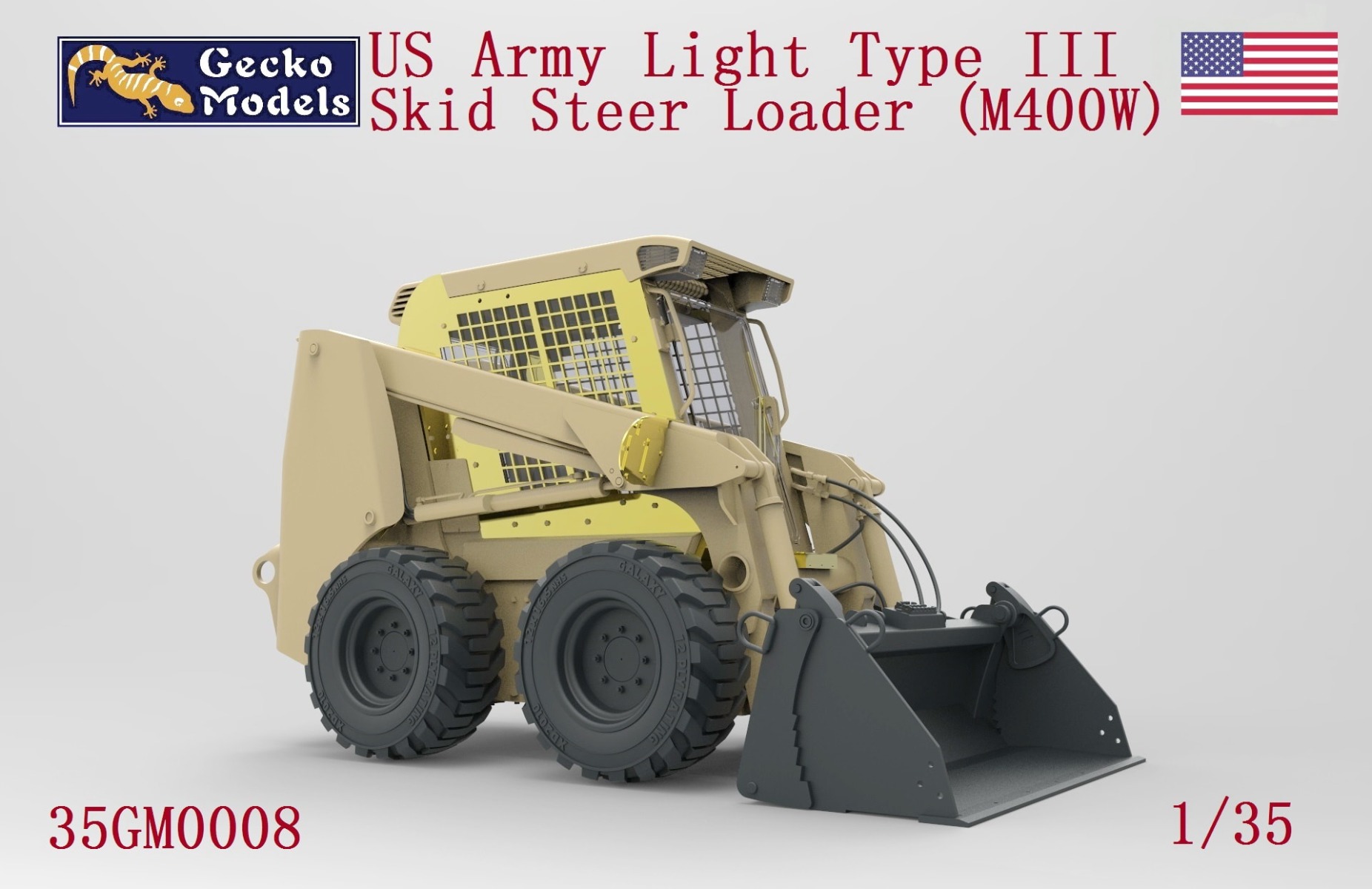 Gecko 1/35 US Army Light Type III Skid Steer Loader (M400W) # 0008
