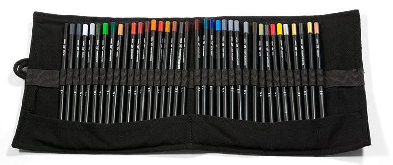 AK Interactive Weathering Pencils Full Range Cloth Case # 10048