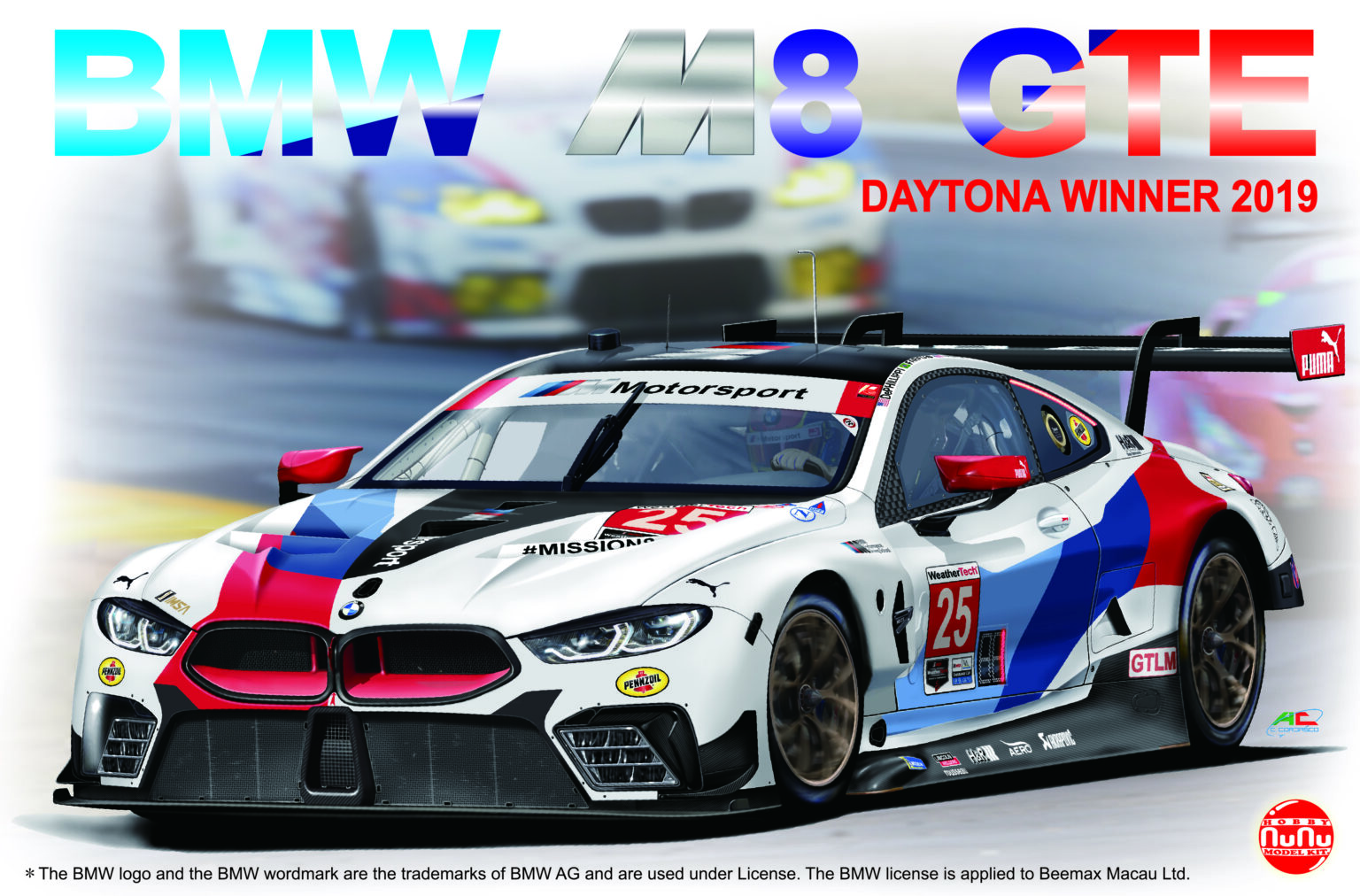 NuNu 1/24 BMW M8 GTE 2019 Daytona 24H Race Winner # 24010