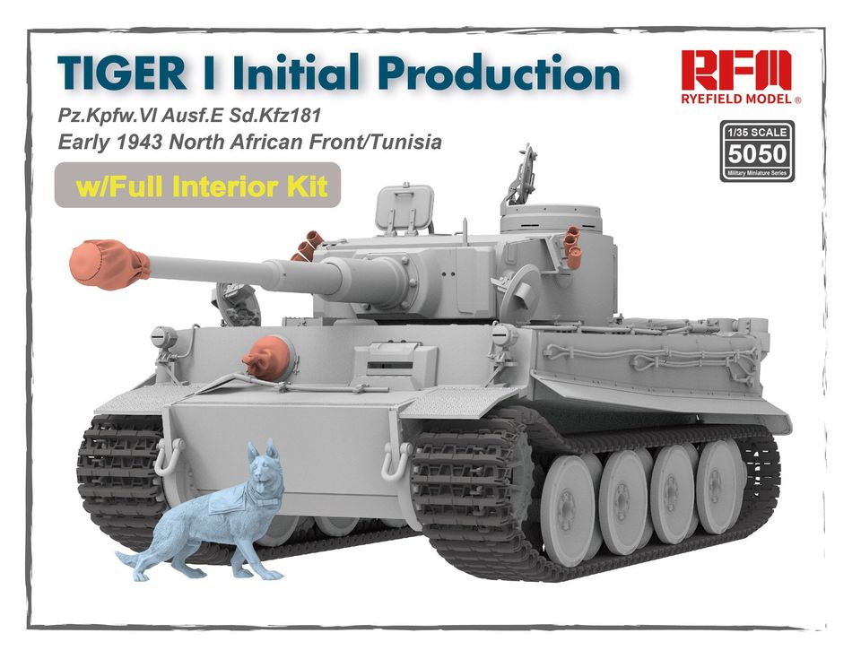 Rye Field Models 1/35 Tiger I Initial Production Early 1943 North African Front/Tunisia # 5050