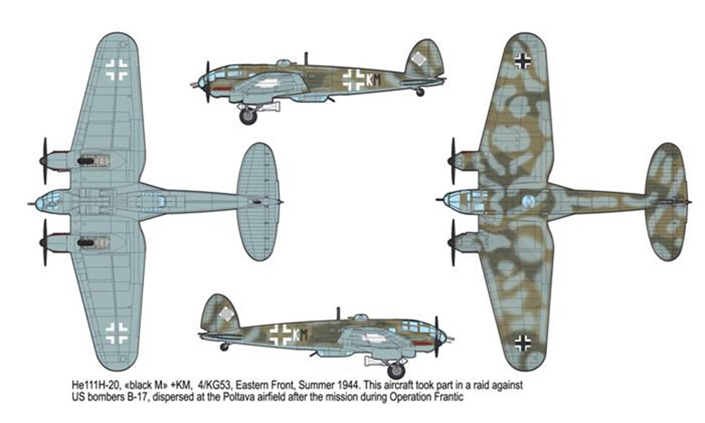Roden 1/144 Heinkel He-111 H-16/H-20 # 344