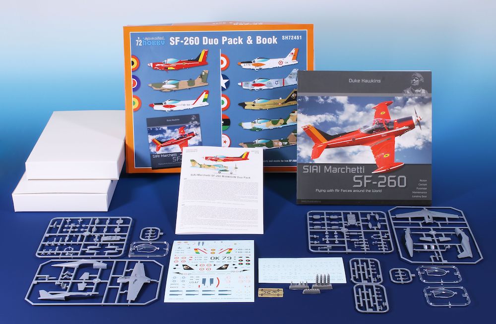 Special Hobby 1/72 SIAI-Marchetti SF-260 Duo Pack & Book # 72451