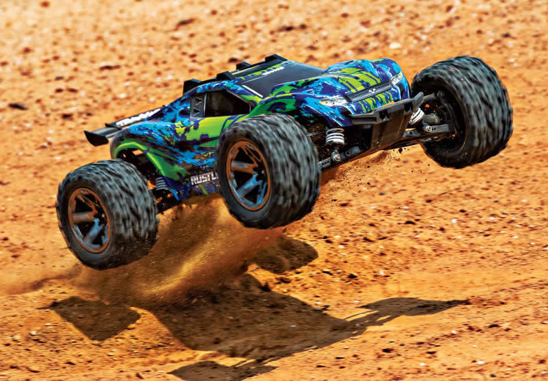 Traxxas 1/10 Green Rustler VXL 4X4 Stadium Truck (TQi ,TSM, VXL-3s, Velineon 3500) # 67076-4