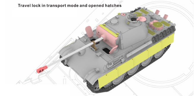 Vespid 1/72 Pz.Kpfw.V ‘Panther’Ausf.G Late Production # 720003
