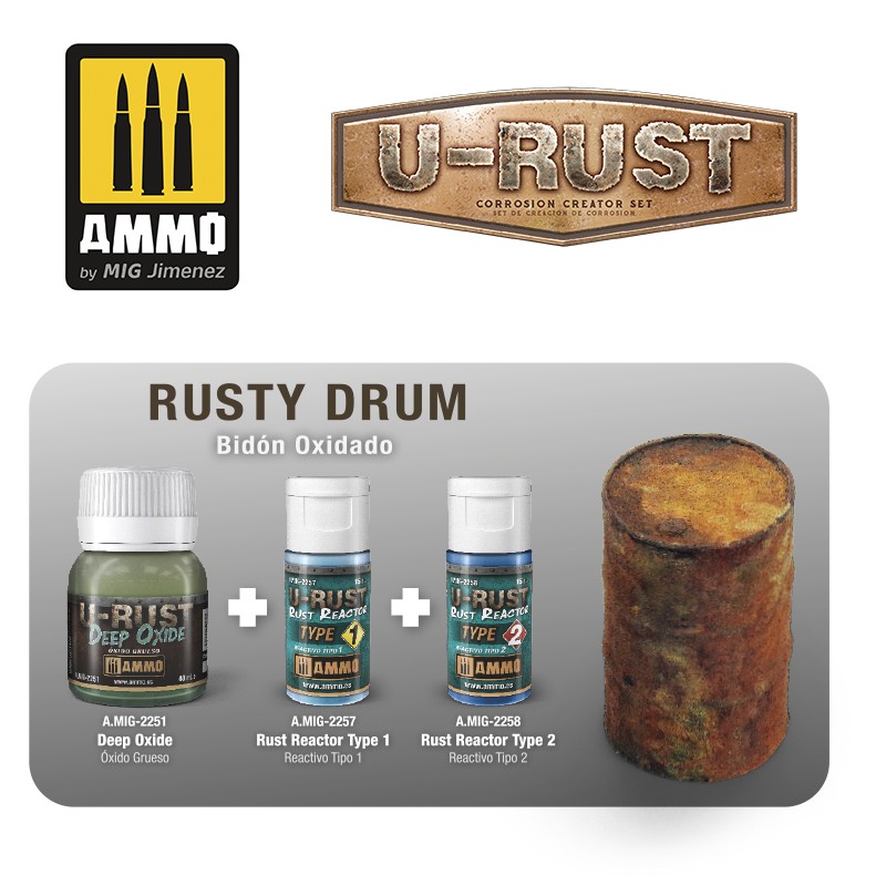 Ammo Mig Jimenez U-RUST Corrosion Creator Set # 7460