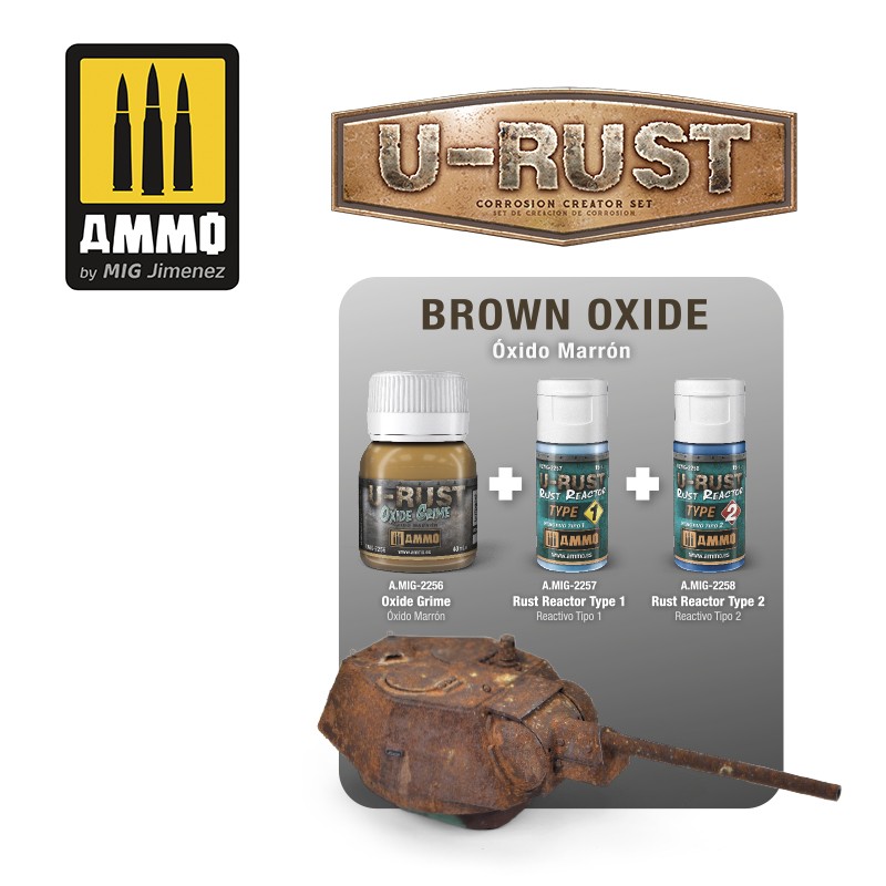Ammo Mig Jimenez U-RUST Corrosion Creator Set # 7460