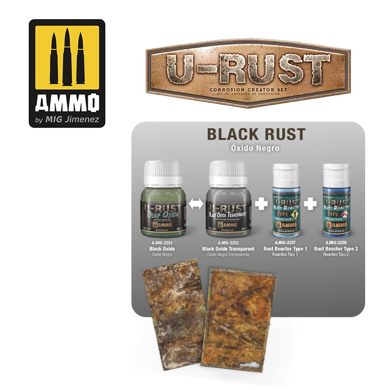 Ammo Mig Jimenez U-RUST Corrosion Creator Set # 7460