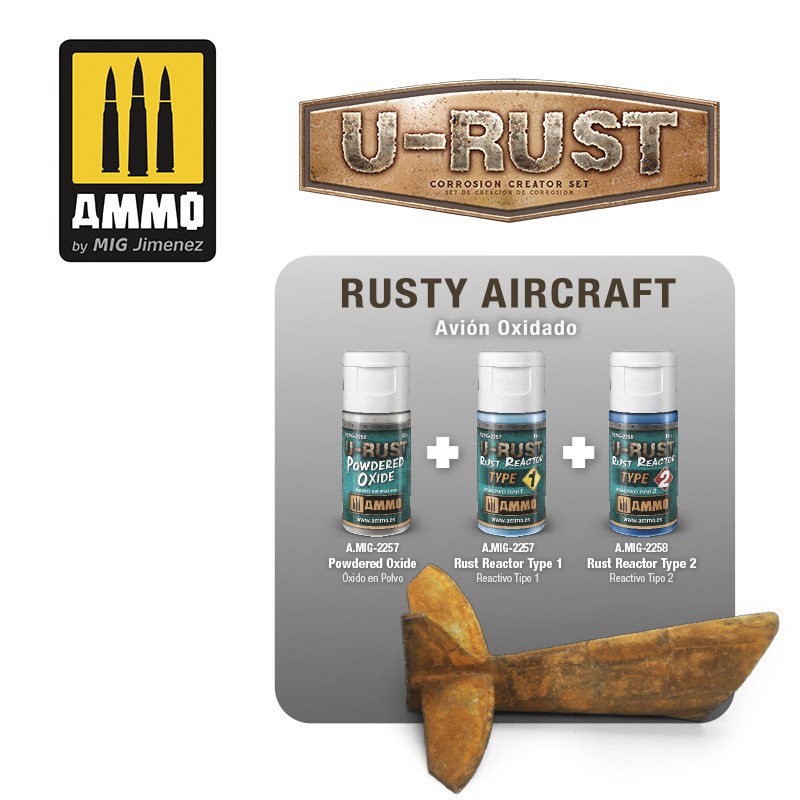 Ammo Mig Jimenez U-RUST Corrosion Creator Set # 7460