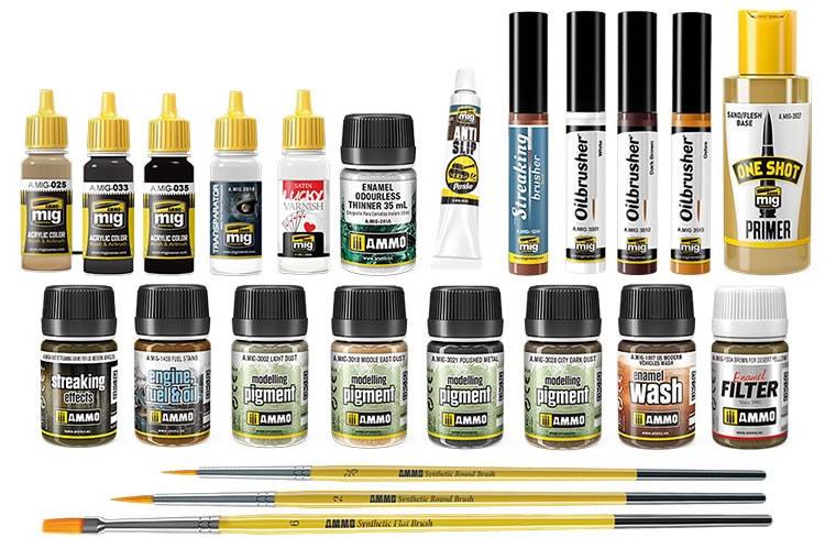 Ammo Mig Modern US Military Sand Scheme Solution Box # 7712