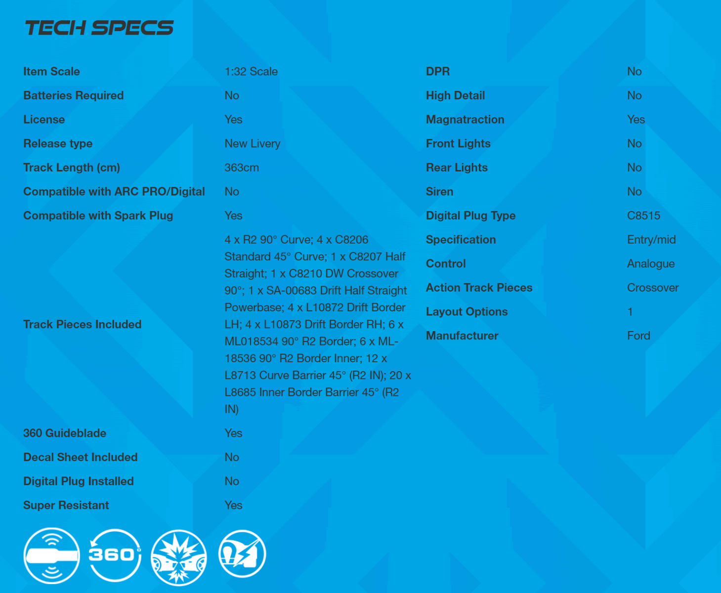 Scalextric Drift 360 Race Set # 1421M