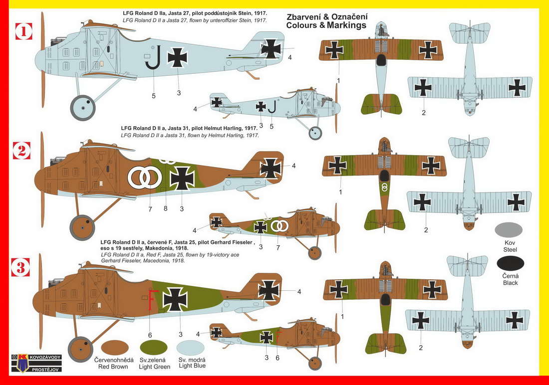 Kovozavody Prostejov 1/72 LFG Roland D.IIa 'Haifisch' # 72271
