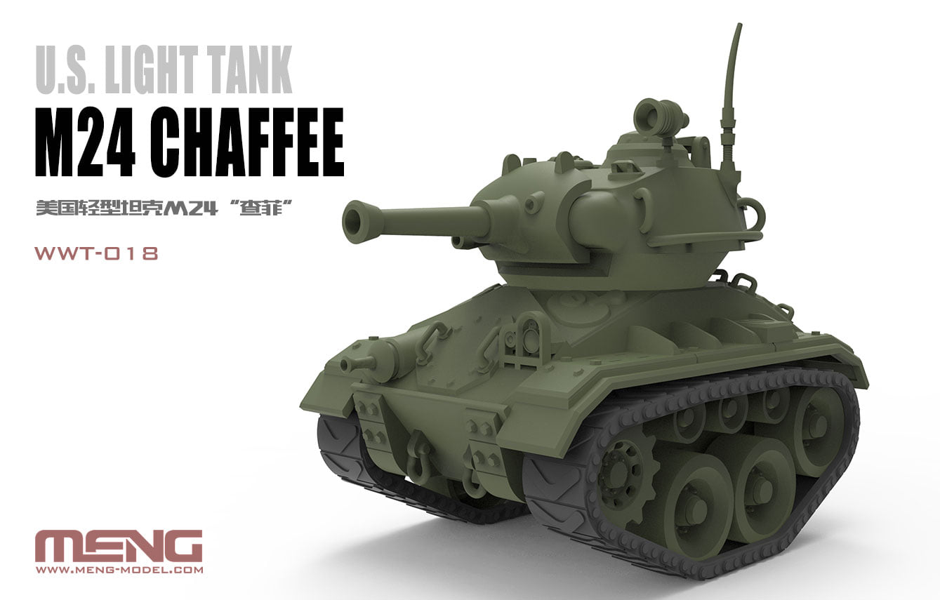 Meng Model US Light Tank M24 Chaffee (Cartoon) # WWT-018