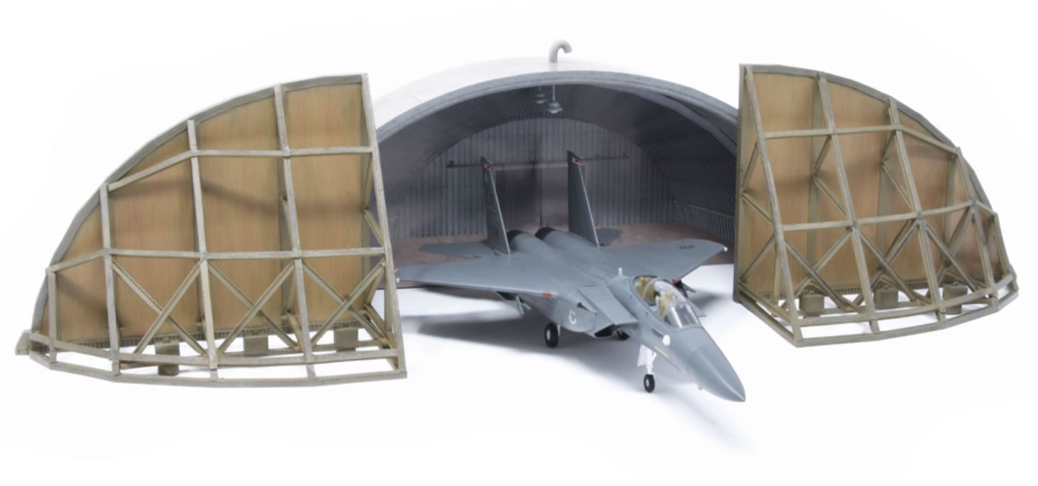 SceneCraft 1/72 Low Relief Hardened Aircraft Shelter # 001