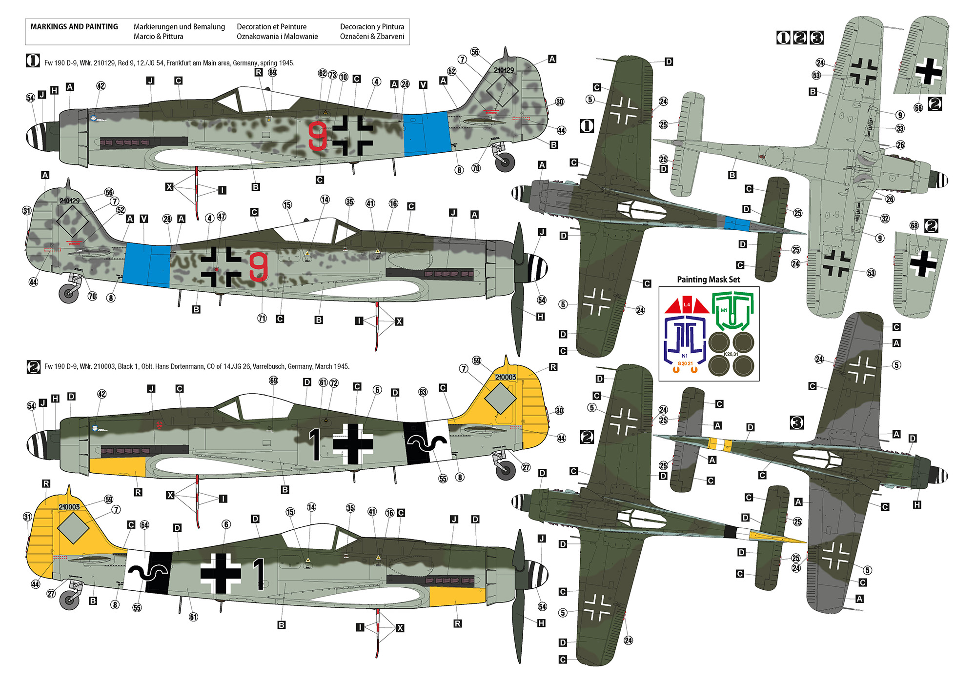 Hobby 2000 1/32 Focke-Wulf Fw-190D-9 Early Production # 32010