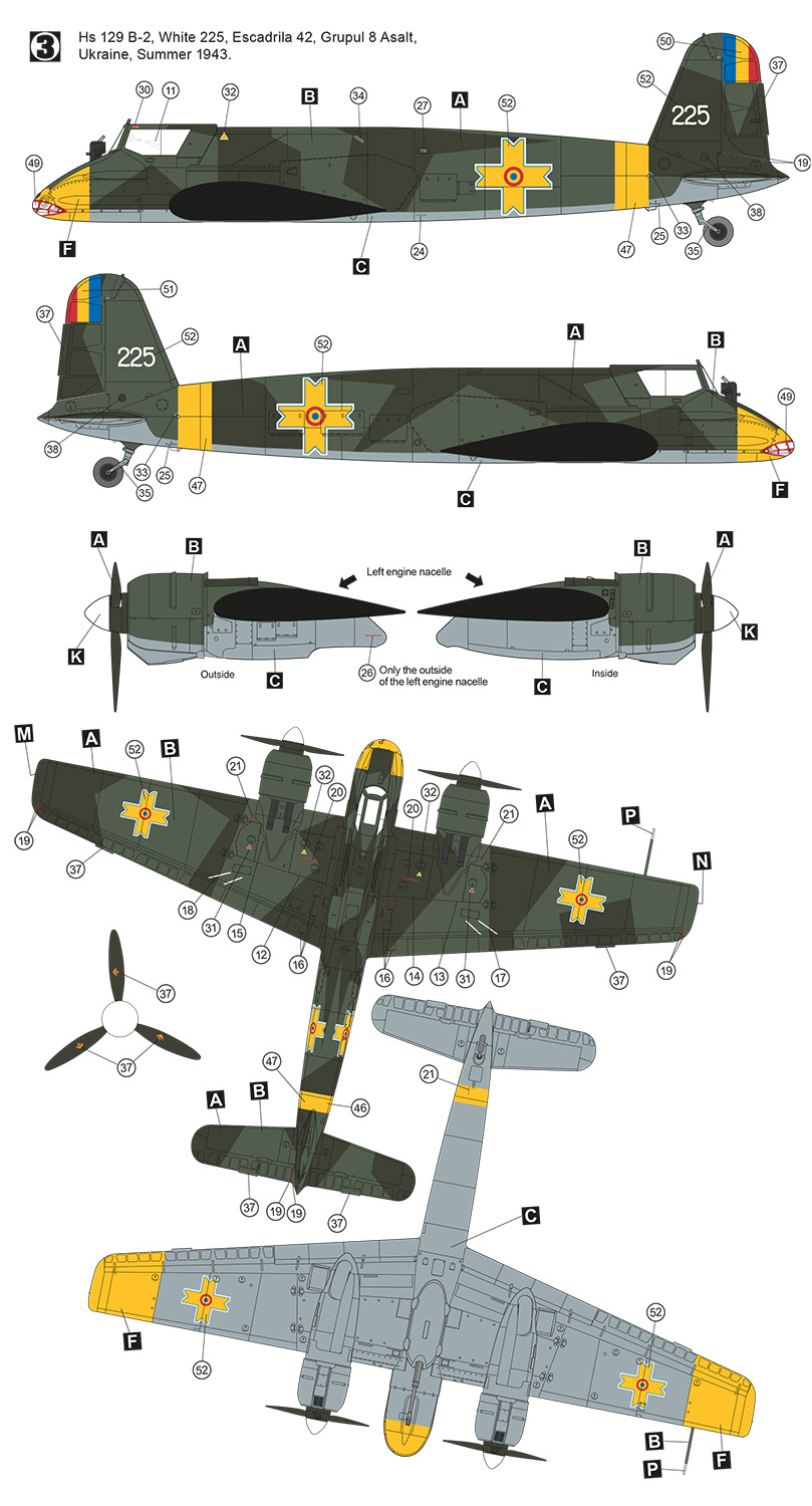 Hobby 2000 1/48 Henschel Hs-129B-2 Eastern Front # 48011