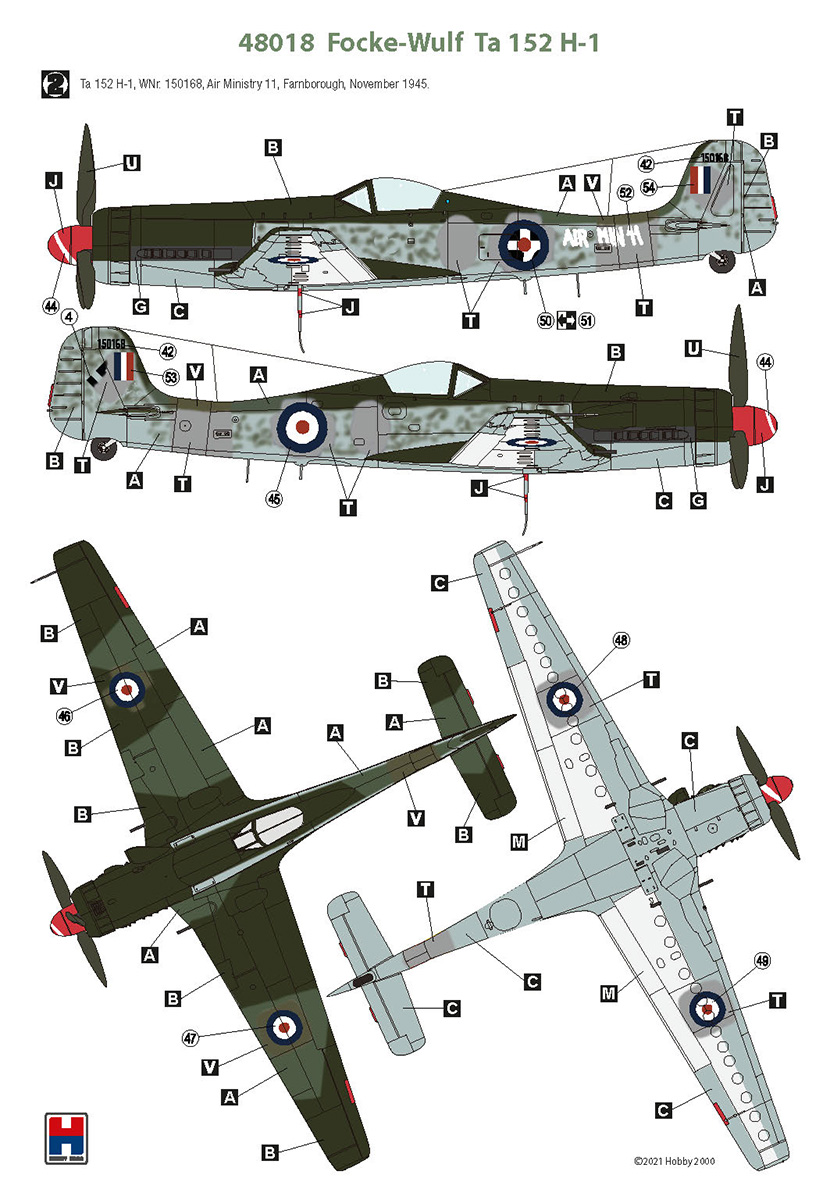 Hobby 2000 1/48 Focke-Wulf Ta-152H-1 # 48018