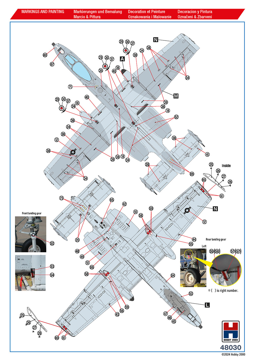 Hobby 2000 1/48 Fairchild A-10C Thunderbolt II Operation Inherent Resolve  # 48030 ex-ACADEMY + CARTOGRAF + MASKS