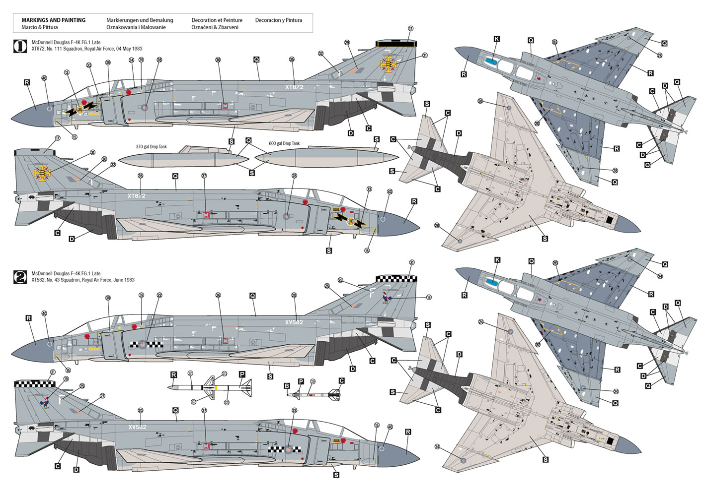 Hobby 2000 1/72 McDonnell-Douglas F-4K Phantom FG.1 Late vol.1 # 72081