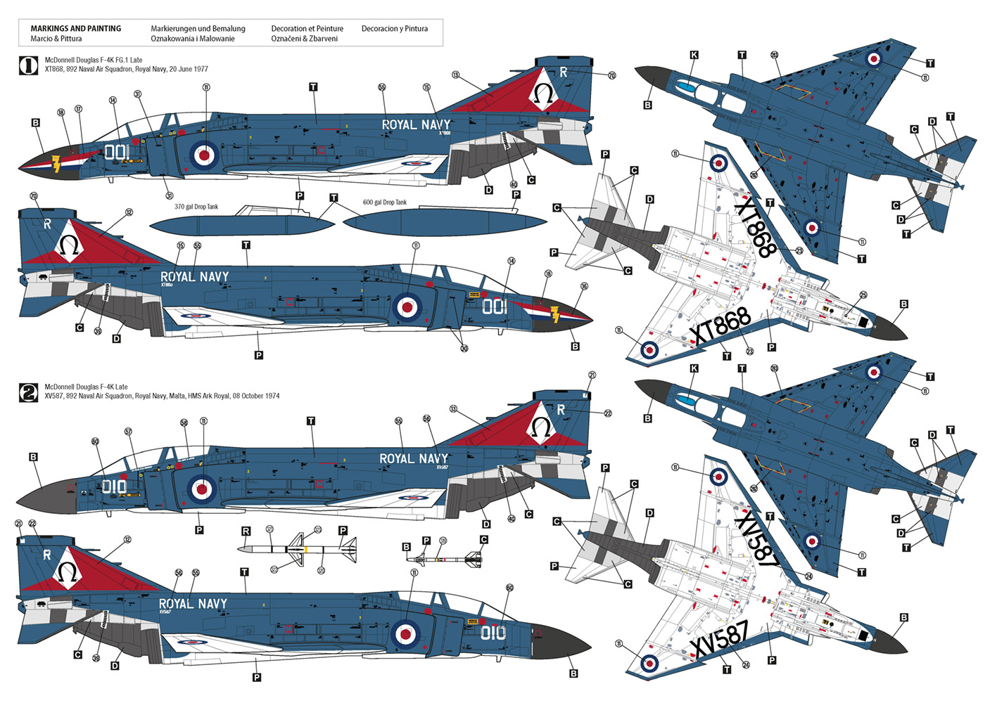 Hobby 2000 1/72 McDonnell-Douglas F-4K Phantom FG.1 Late vol.2 # 72082