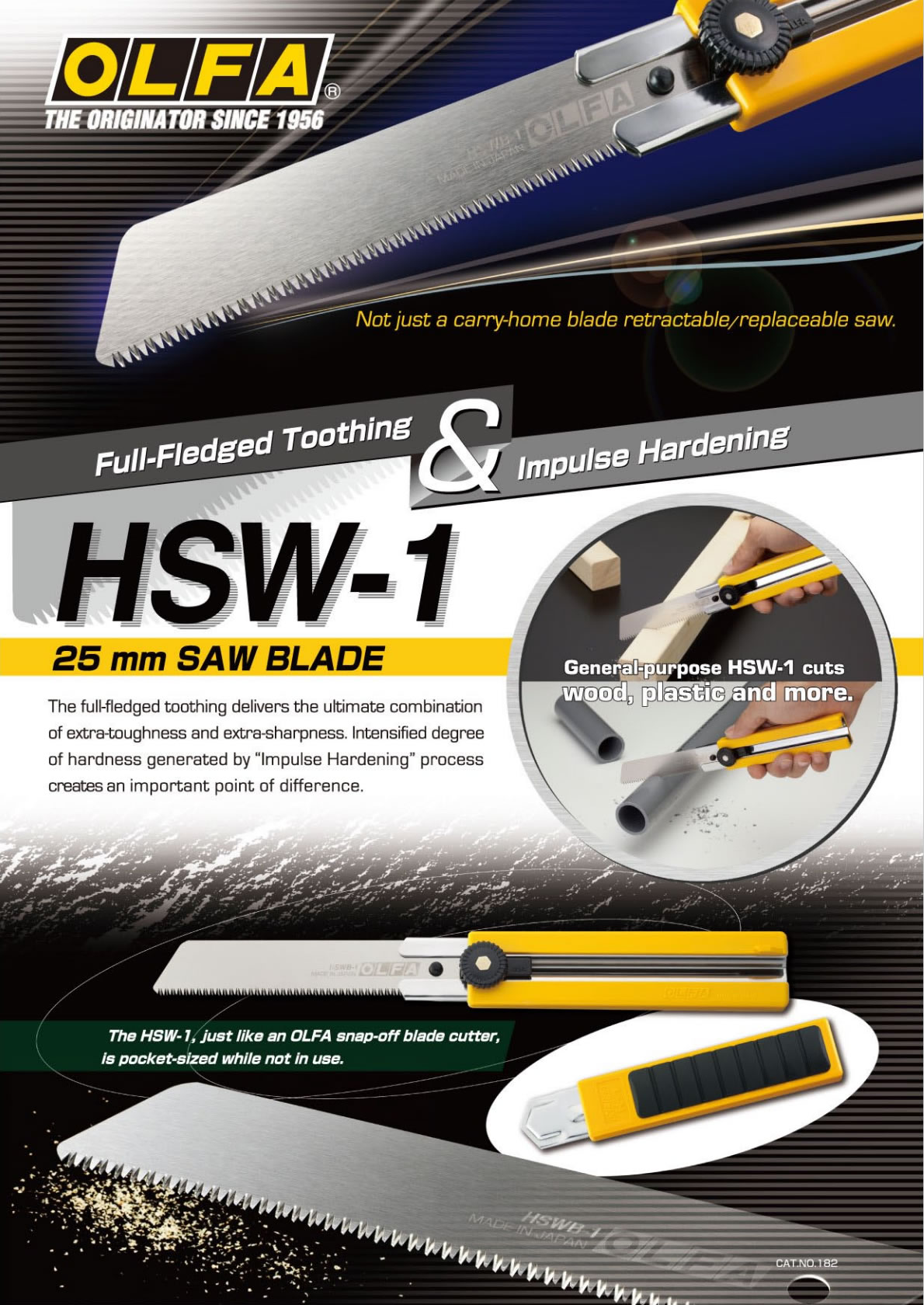 OLFA Replacement Single Saw Blade for HSW-1 # HSWB11B