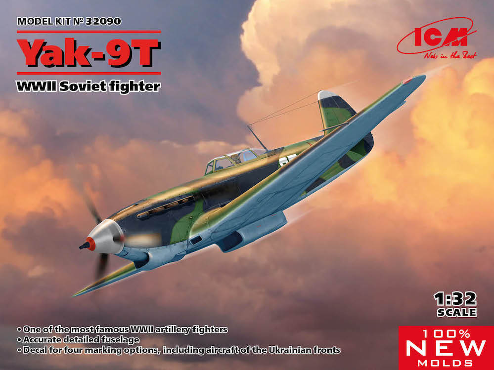 ICM 1/32 Yakovlev Yak-9T WWII Soviet Fighter # 32090