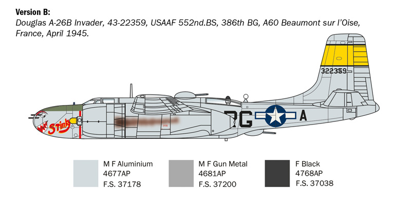 Italeri 1/72 A-26A/B Invader # 1274