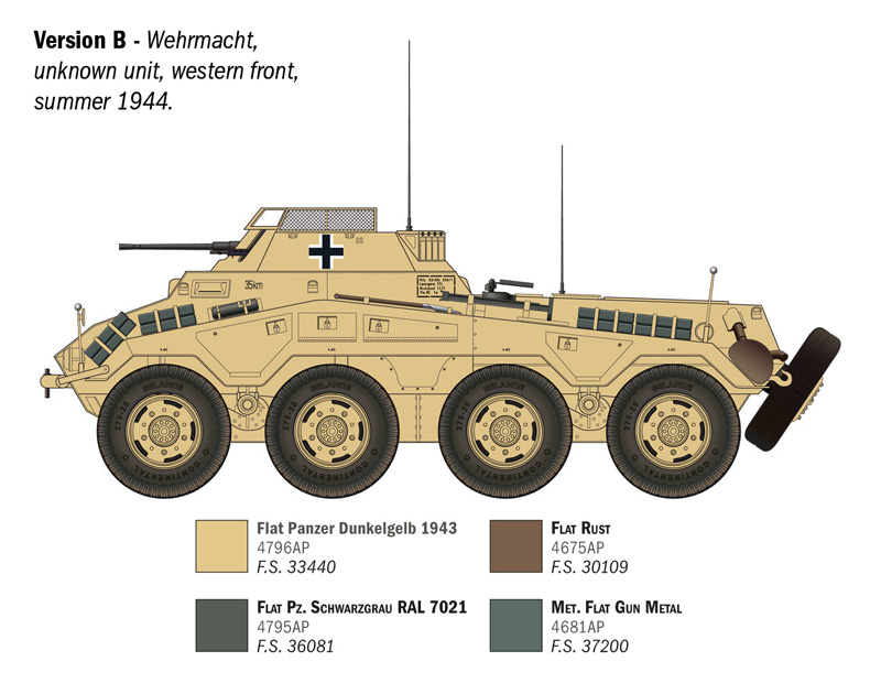 Italeri 1/35 Sd.Kfz.234/1 # 6757