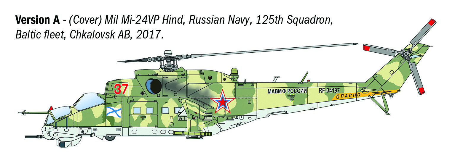 Italeri 1/72 Mil Mi-24P / Mil Mi-35P Helicopter # 1432