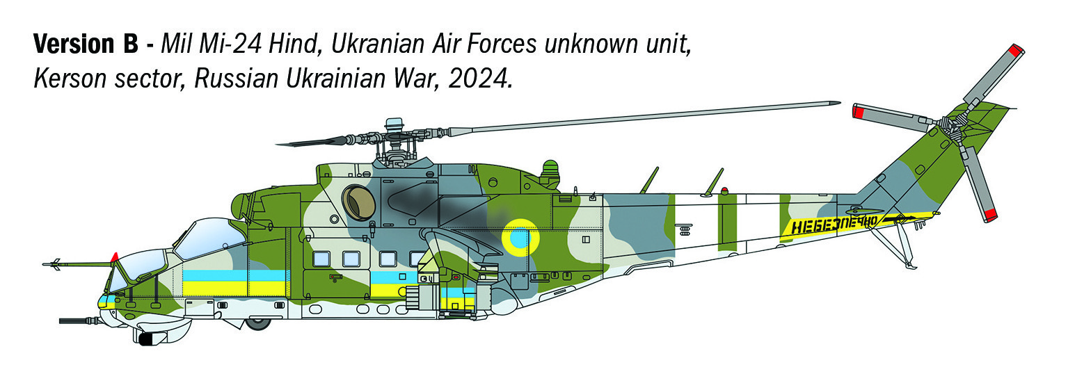 Italeri 1/72 Mil Mi-24P / Mil Mi-35P Helicopter # 1432