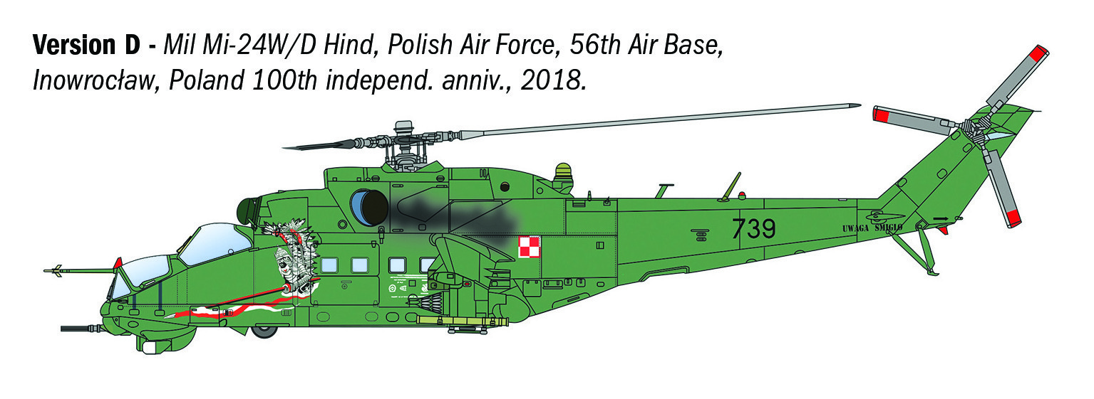 Italeri 1/72 Mil Mi-24P / Mil Mi-35P Helicopter # 1432