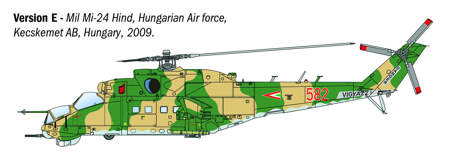 Italeri 1/72 Mil Mi-24P / Mil Mi-35P Helicopter # 1432