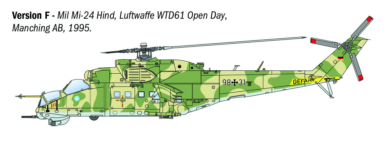 Italeri 1/72 Mil Mi-24P / Mil Mi-35P Helicopter # 1432