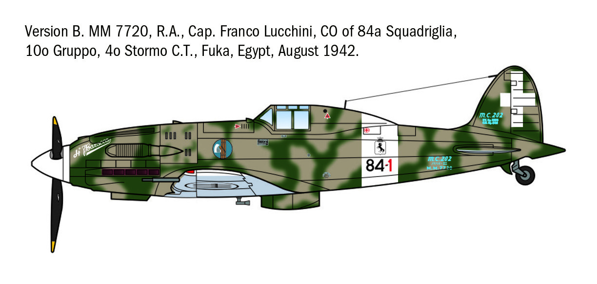 Italeri 1/72 MC.202 Folgore Aces # 1481