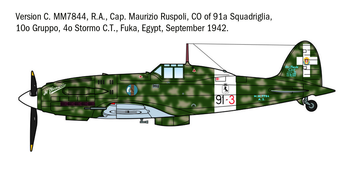 Italeri 1/72 MC.202 Folgore Aces # 1481