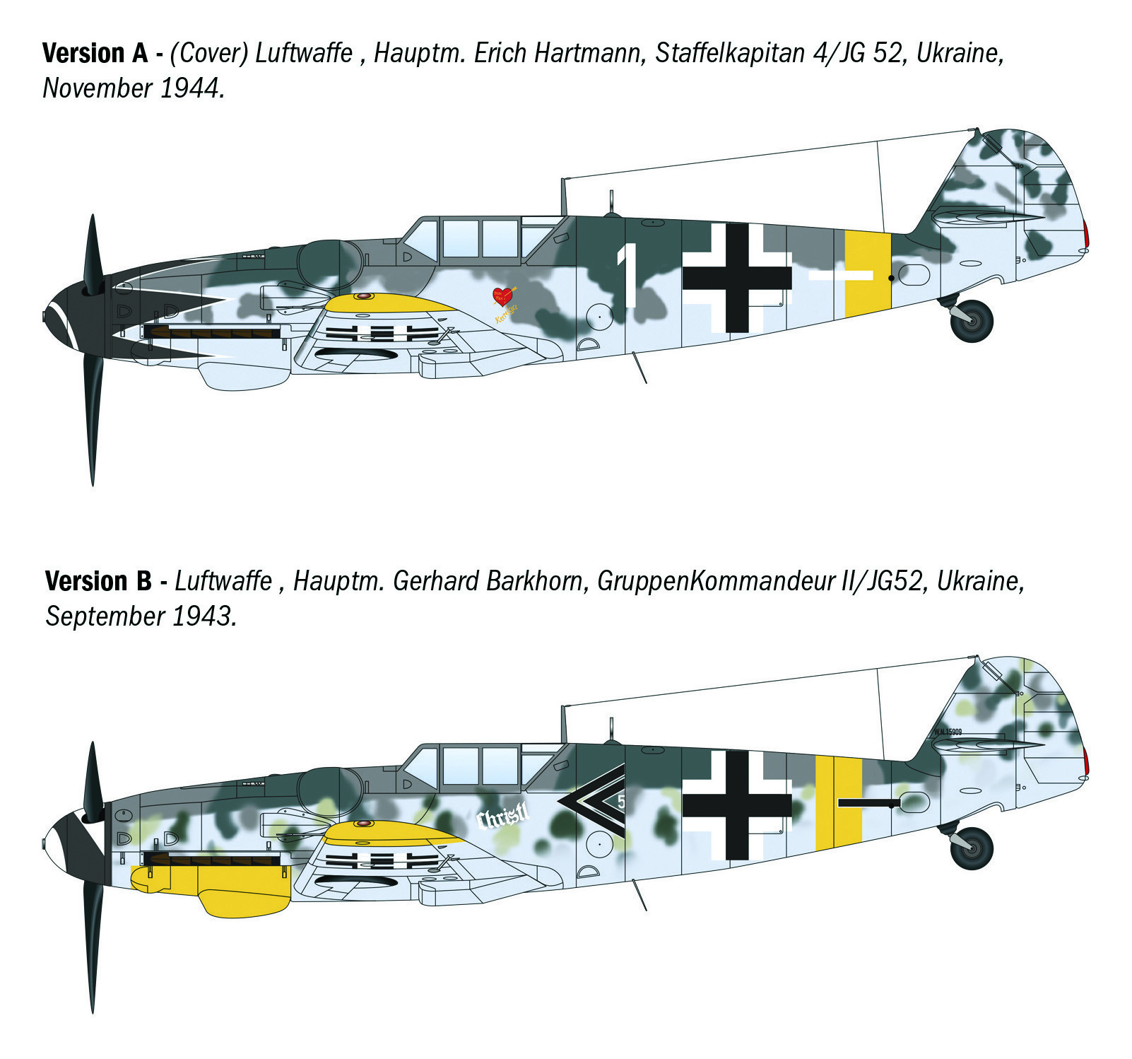 Italeri 1/72 Bf 109 G-2/G-6 Aces # 1483